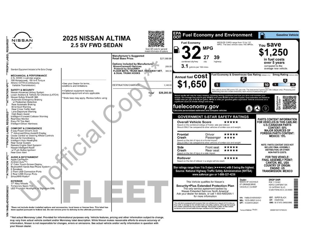 Used 2025 Nissan Altima 2.5 SV FWD image 5