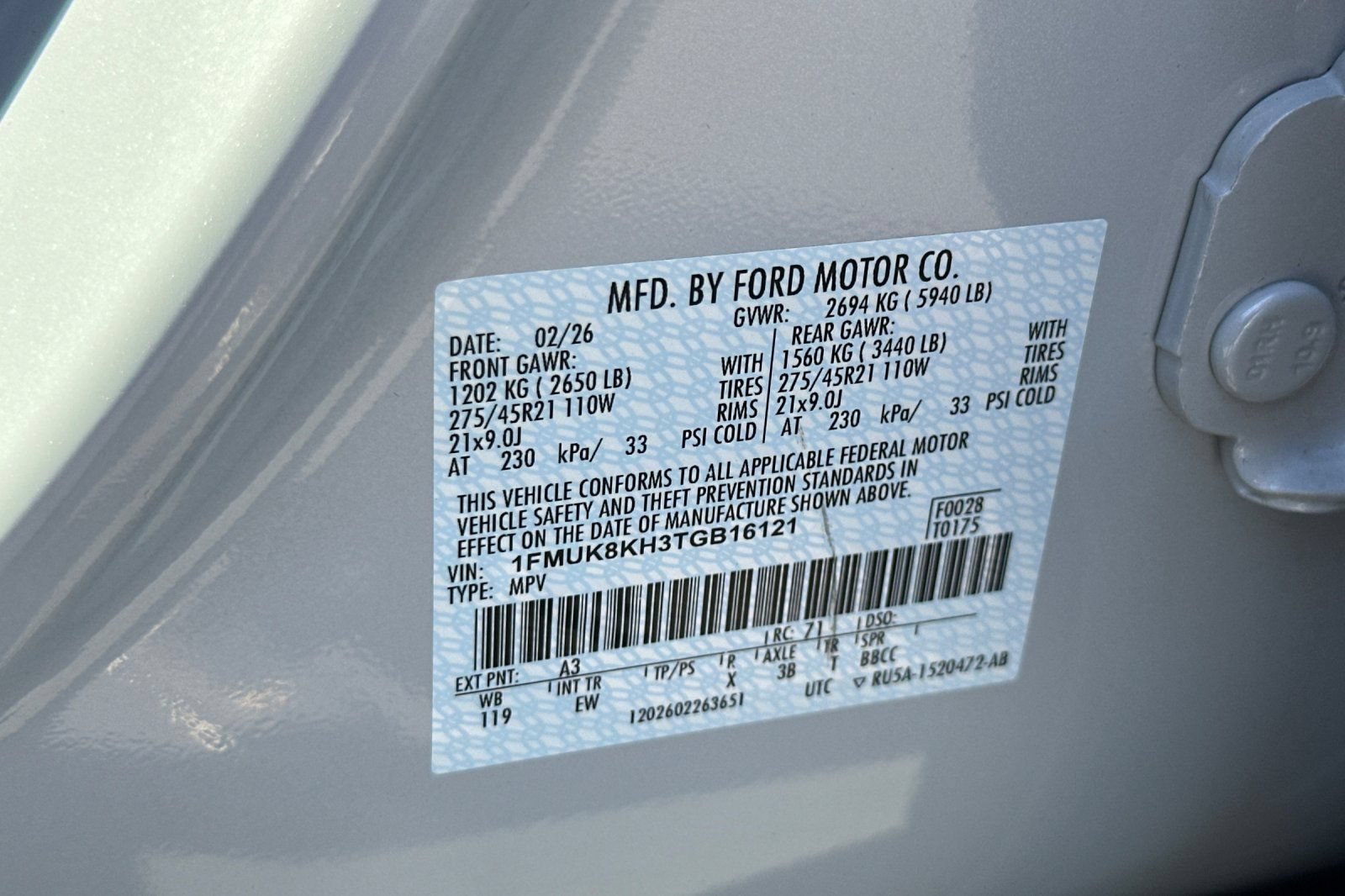 Certified 2026 Ford Explorer ST-Line w/ ST-Line Street Pack AWD/4WD image 31