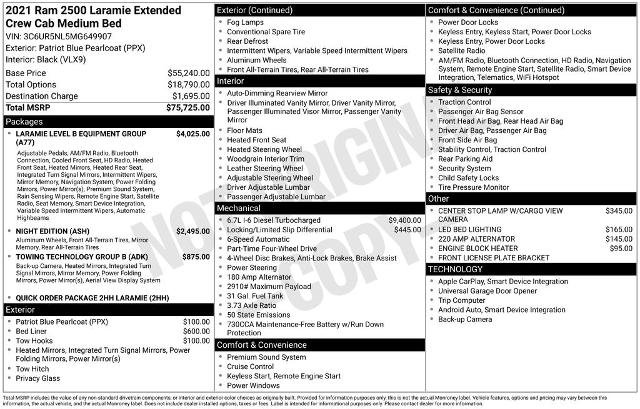 Used 2021 RAM 2500 Laramie image 14