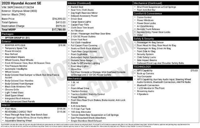 Used 2020 Hyundai Accent SE image 21