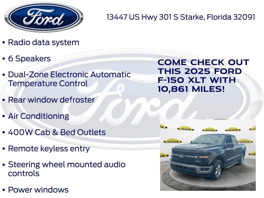 Certified 2025 Ford F150 XLT w/ Equipment Group 301A Standard RWD image 27