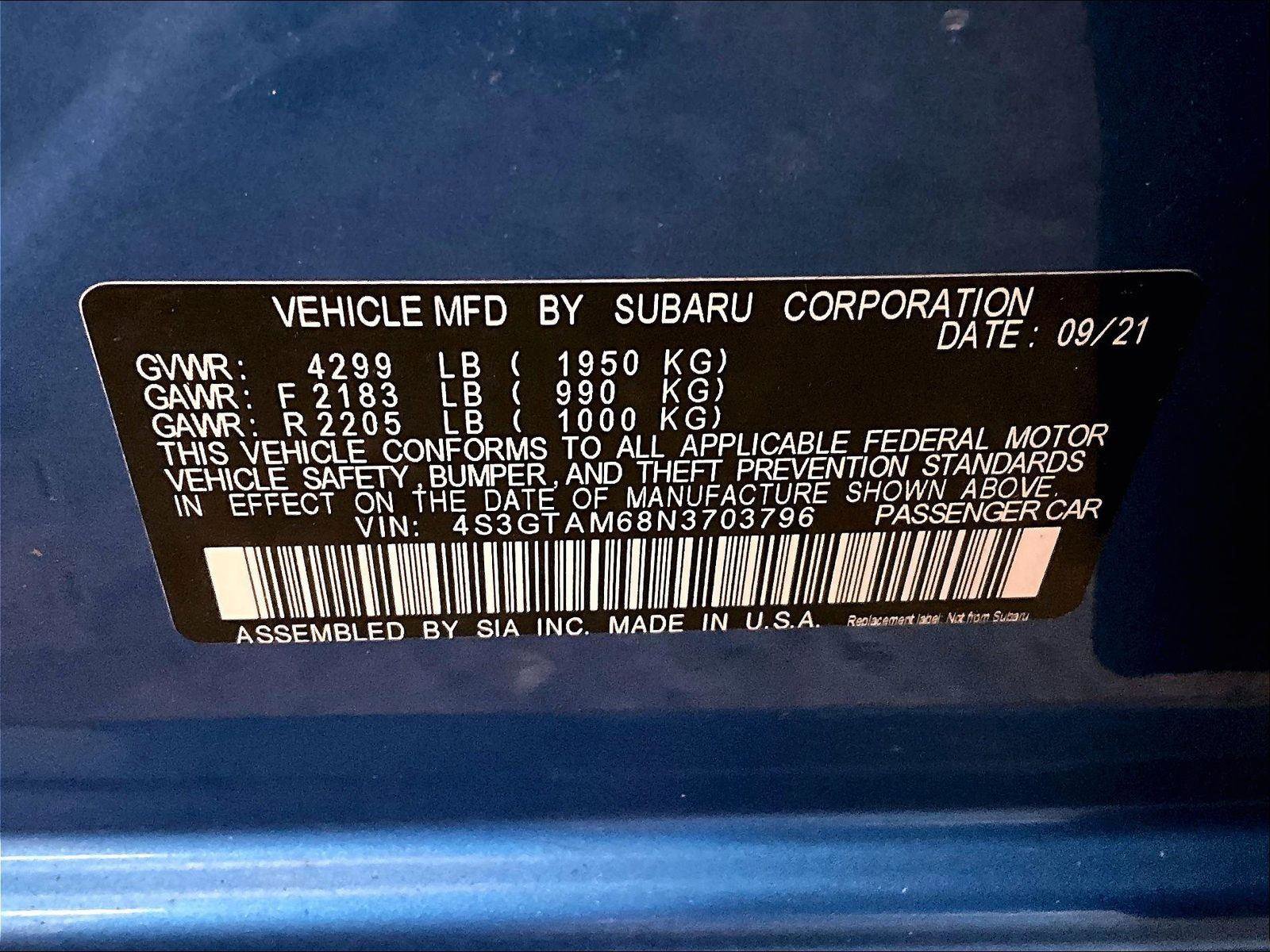 Used 2022 Subaru Impreza 2.0i Sport AWD/4WD image 33