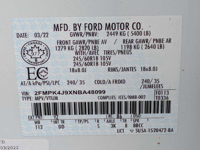 Certified 2022 Ford Edge SEL w/ Convenience Package image 35