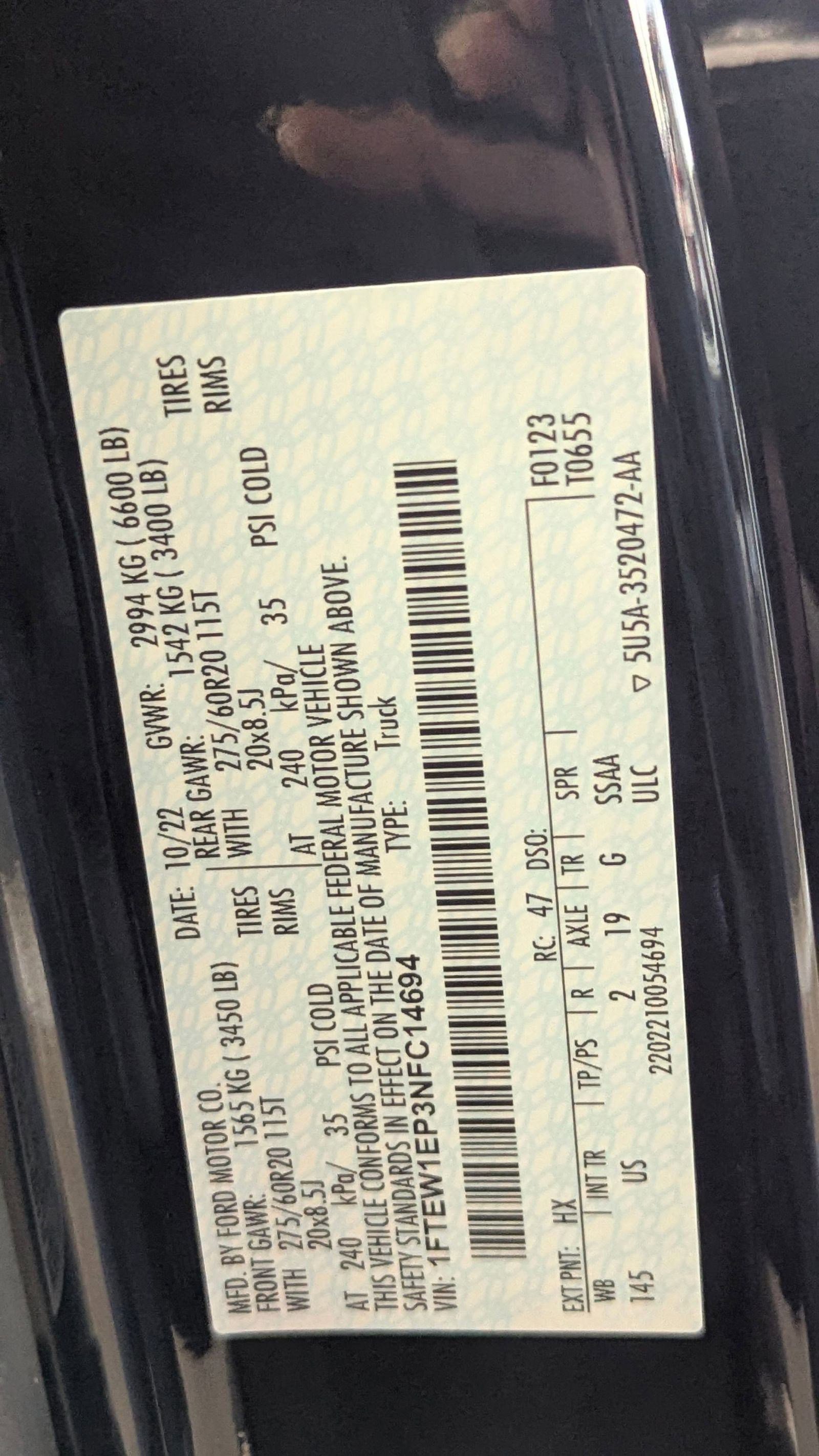 Certified 2022 Ford F150 XLT w/ Equipment Group 302A High image 19