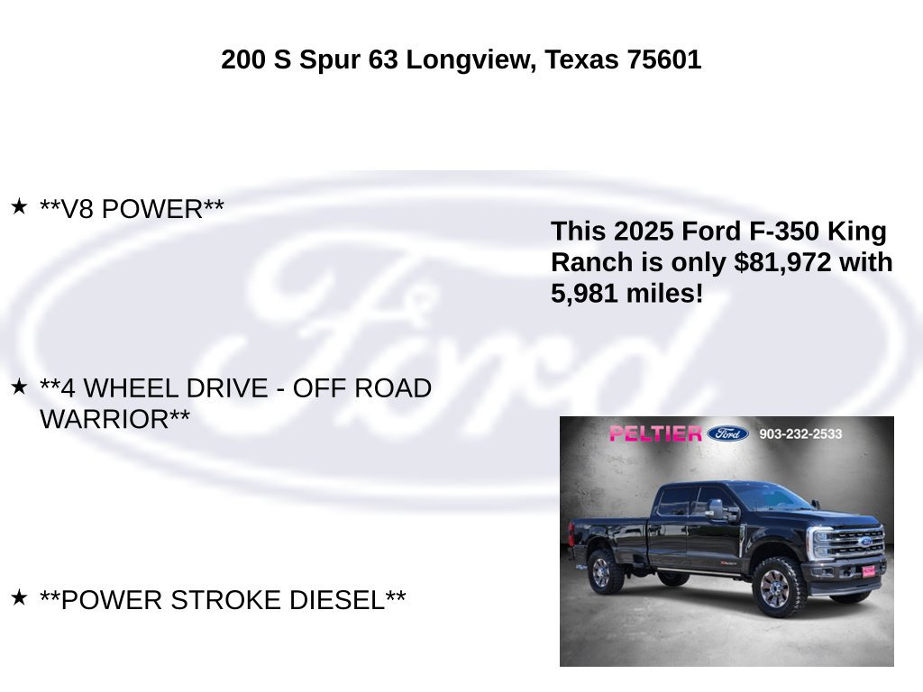 Certified 2025 Ford F350 King Ranch AWD/4WD image 10