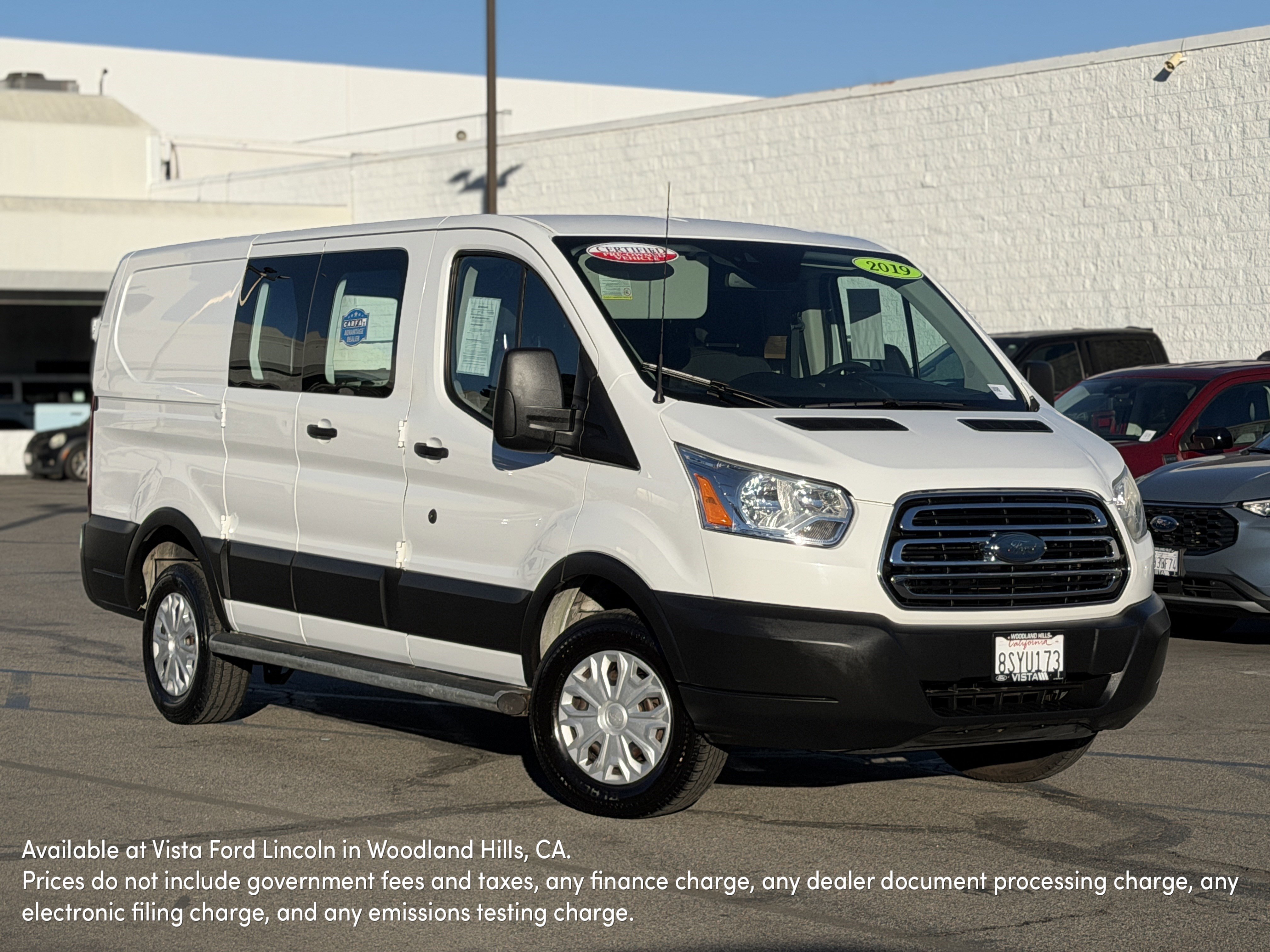 Certified 2019 Ford Transit 250 130 Low Roof w/ Exterior Upgrade Package image 1