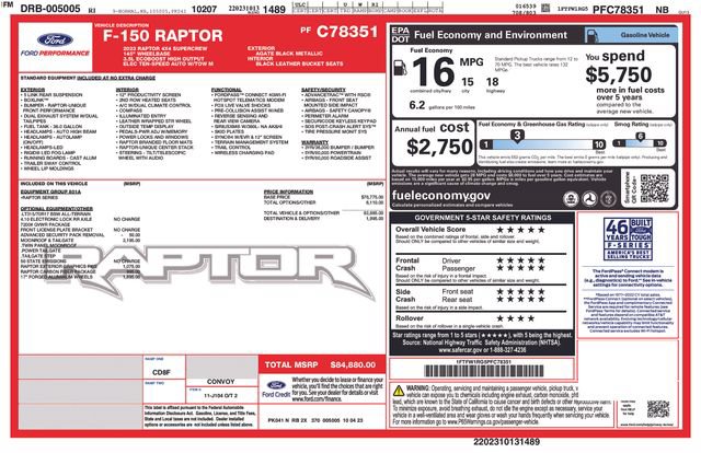 Certified 2023 Ford F150 Raptor AWD/4WD image 41