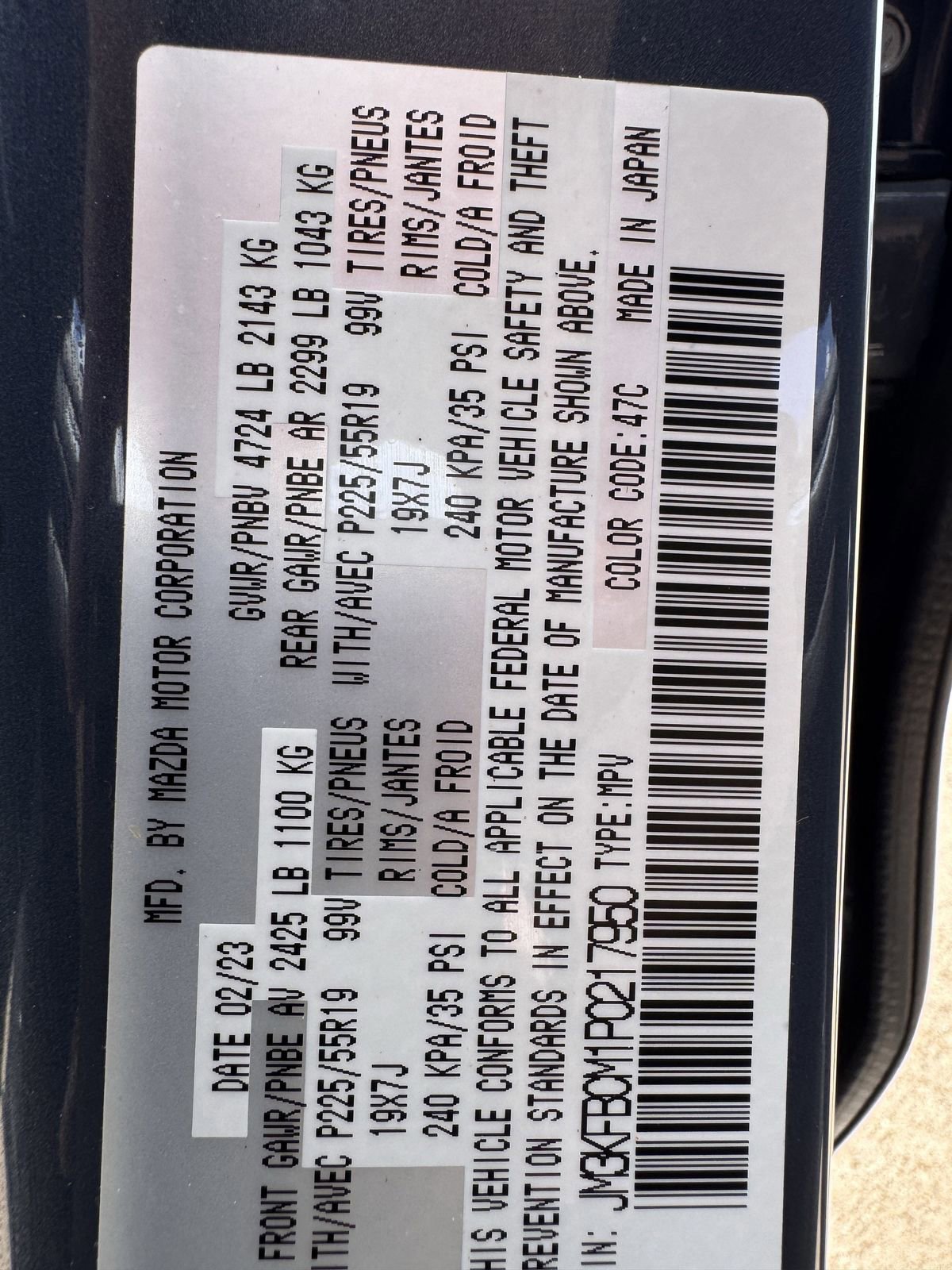 Used 2023 MAZDA CX-5 Carbon Edition image 33