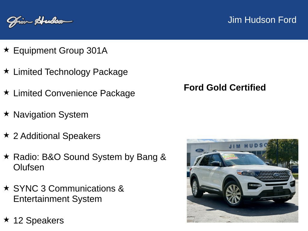 Certified 2023 Ford Explorer Limited w/ Limited Technology Package RWD image 12