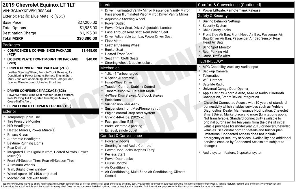 Used 2019 Chevrolet Equinox LT FWD image 4