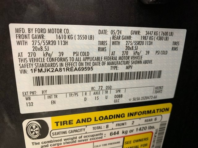 Certified 2024 Ford Expedition Max Limited AWD/4WD image 35