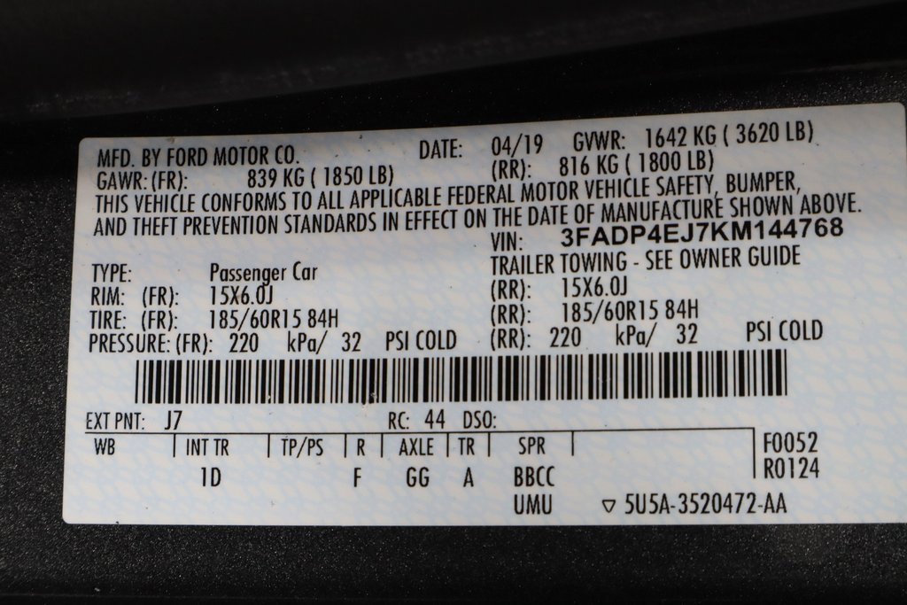 Certified 2019 Ford Fiesta SE image 33