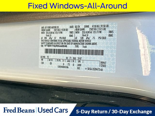 Certified 2024 Ford Transit 250 Low Roof w/ Exterior Upgrade Package RWD image 32