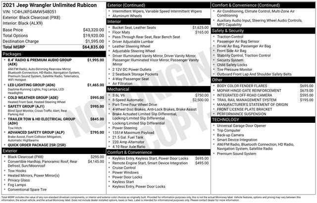 Used 2021 Jeep Wrangler Unlimited Rubicon AWD/4WD image 27