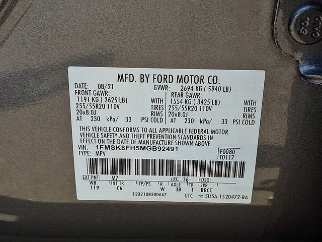 Certified 2021 Ford Explorer Limited w/ Equipment Group 301A AWD/4WD image 27