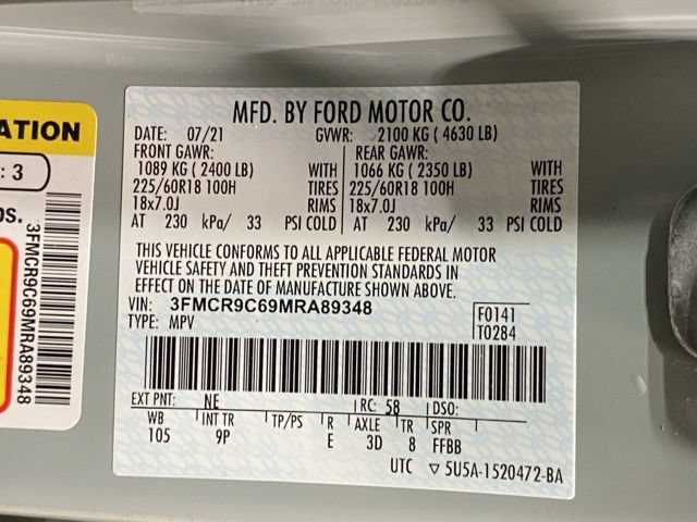 Certified 2021 Ford Bronco Sport Outer Banks AWD/4WD image 32