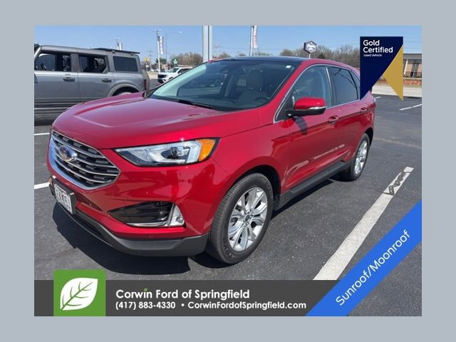 Certified 2021 Ford Edge Titanium w/ Class II Trailer Tow Package image 1