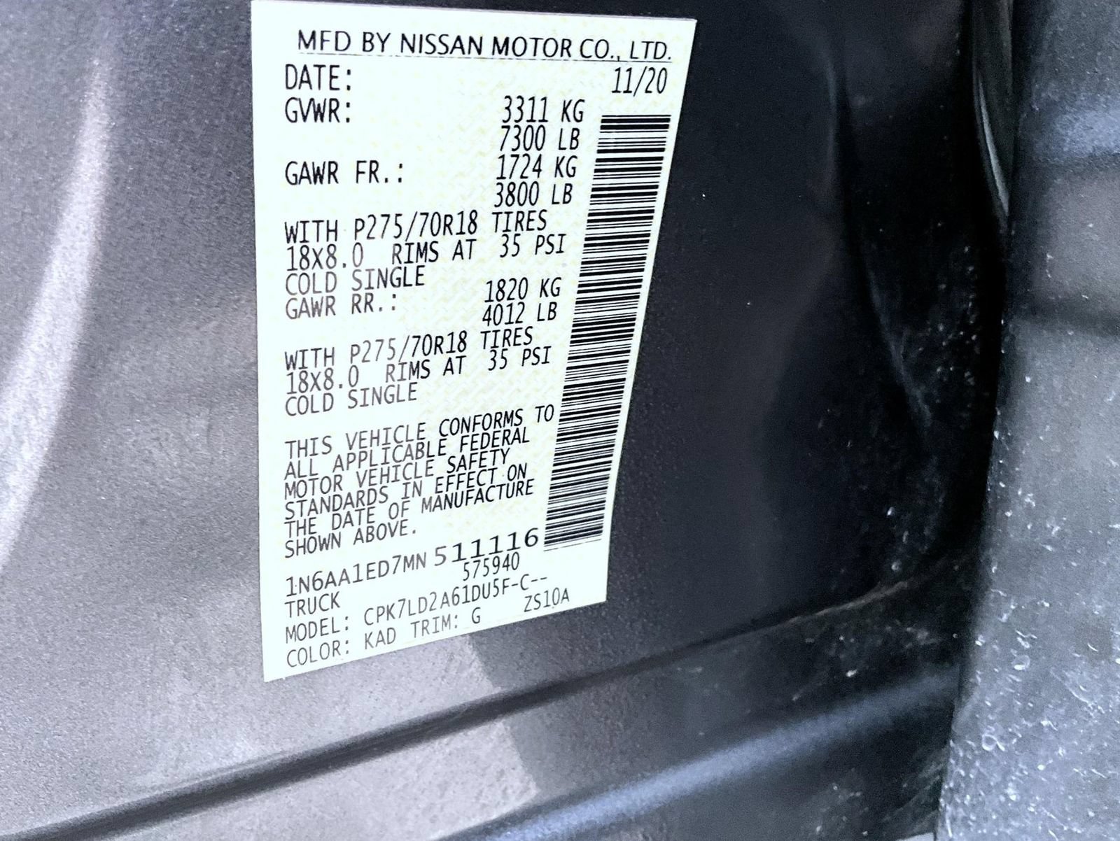Used 2021 Nissan Titan PRO-4X w/ Pro-4x Convenience Package AWD/4WD image 27