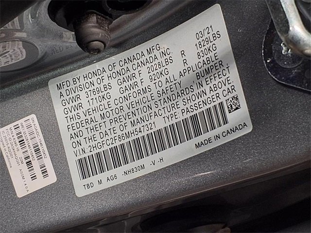 Used 2021 Honda Civic Sport image 31