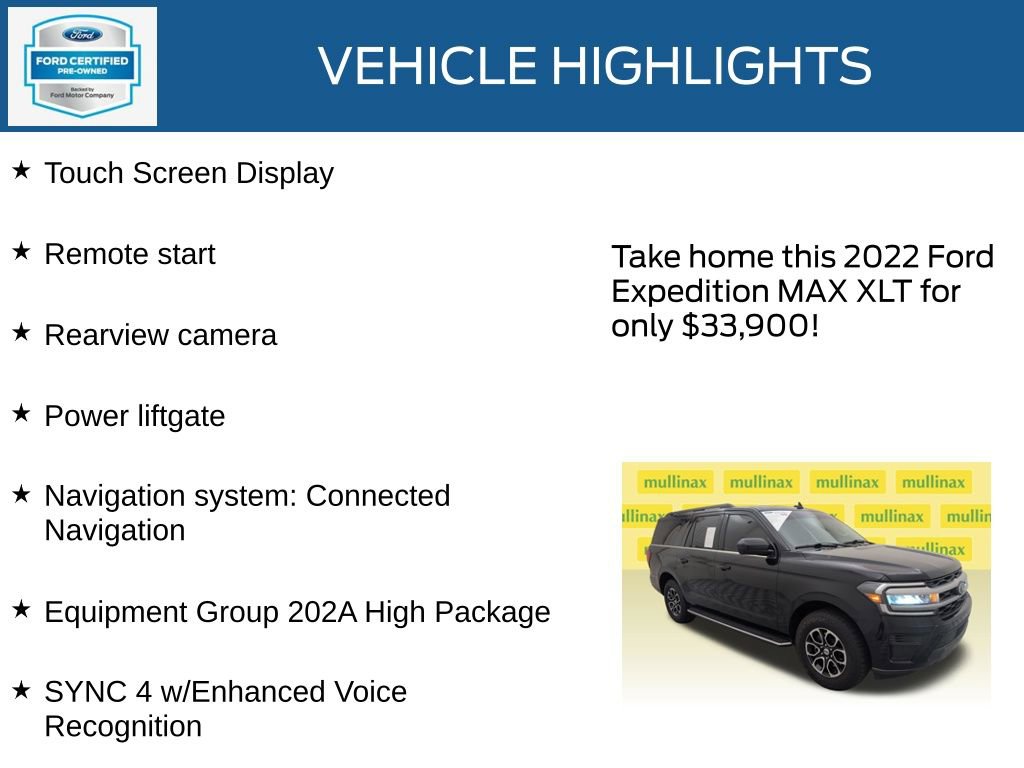 Certified 2022 Ford Expedition Max XLT RWD image 23