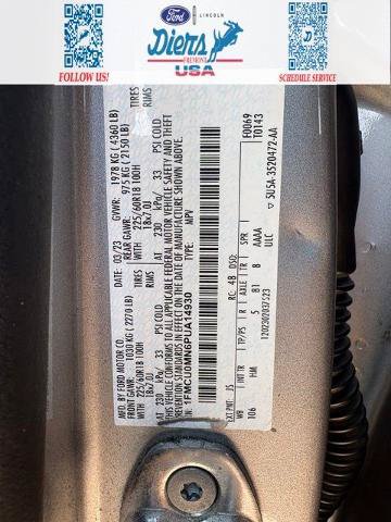 Certified 2023 Ford Escape ST-Line w/ Tech Pack #1 FWD image 22