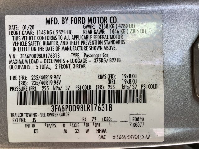 Certified 2020 Ford Fusion Titanium image 46