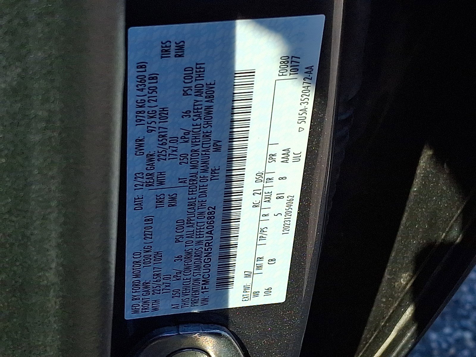 Certified 2024 Ford Escape Active w/ Tech Pack #1 FWD image 26