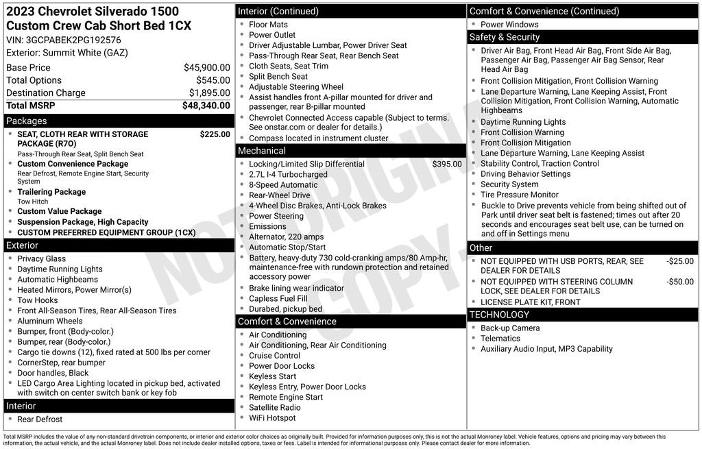 Used 2023 Chevrolet Silverado 1500 Custom RWD image 27