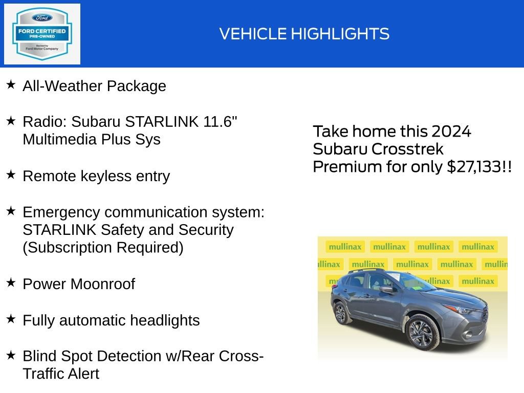 Used 2024 Subaru Crosstrek 2.0i Premium AWD/4WD image 18