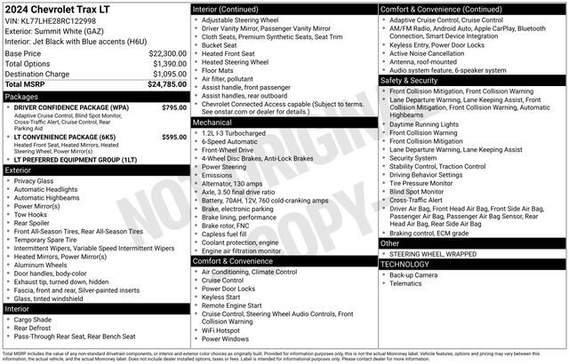 Used 2024 Chevrolet Trax LT w/ Driver Confidence Package FWD image 36