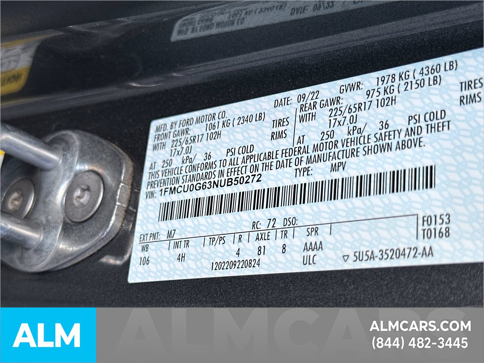 Certified 2022 Ford Escape SE w/ Convenience Package FWD image 39