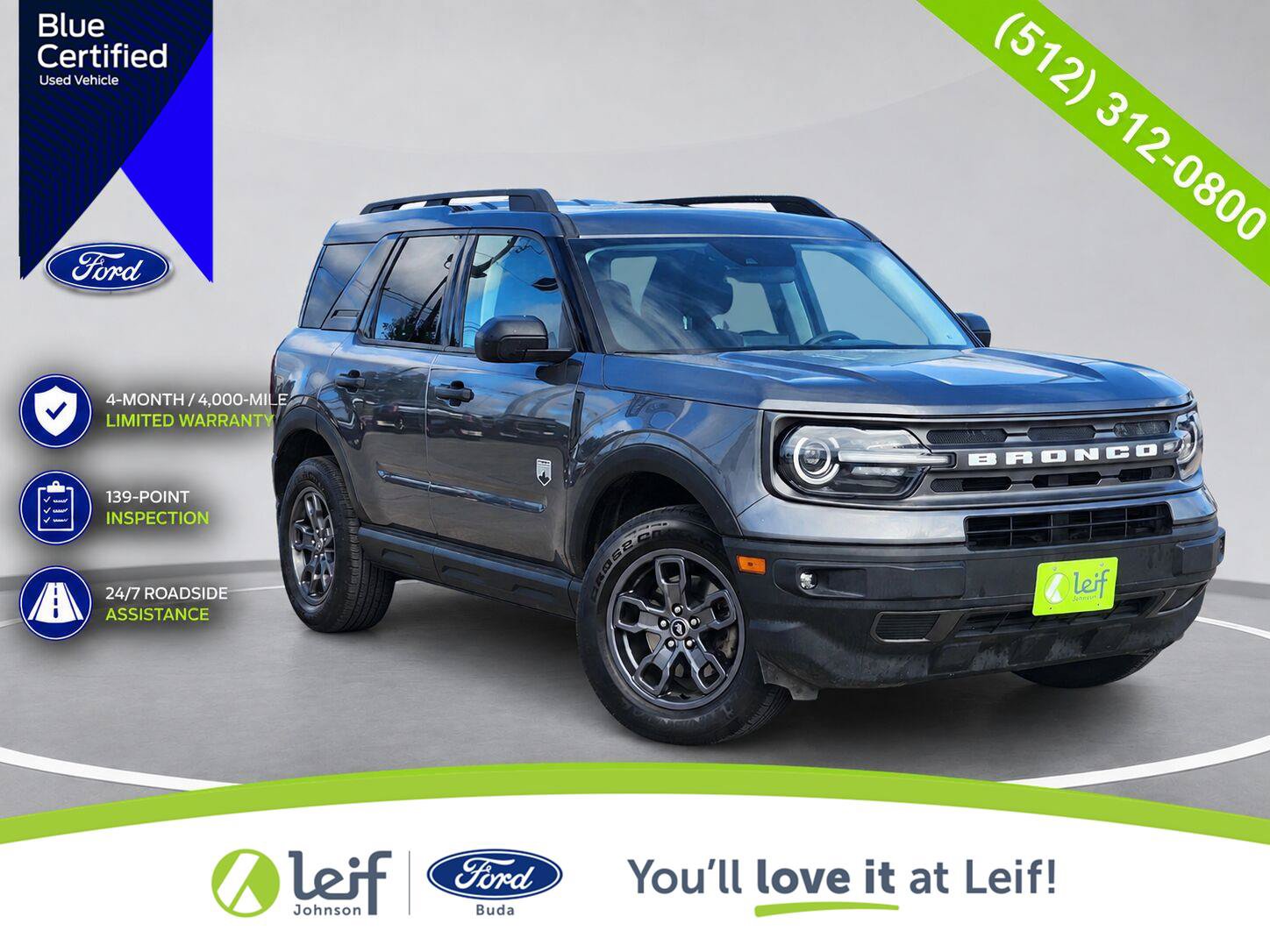 Certified 2021 Ford Bronco Sport Big Bend