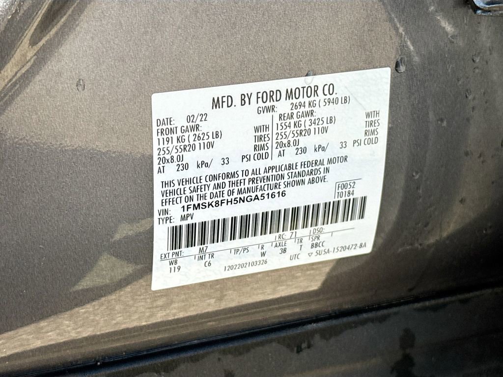 Certified 2022 Ford Explorer Limited AWD/4WD image 25