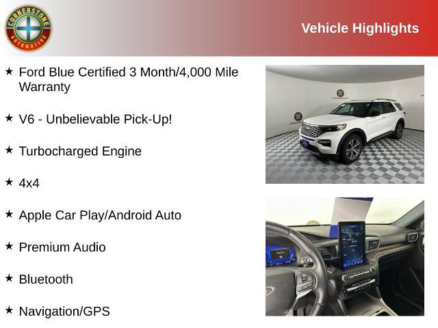 Certified 2020 Ford Explorer Platinum w/ Premium Technology Package AWD/4WD image 2