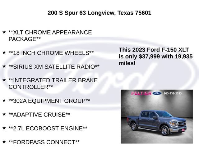Certified 2023 Ford F150 XLT w/ Equipment Group 302A High RWD image 10