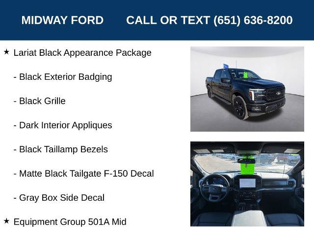 Certified 2025 Ford F150 Lariat w/ Equipment Group 501A Mid AWD/4WD image 13