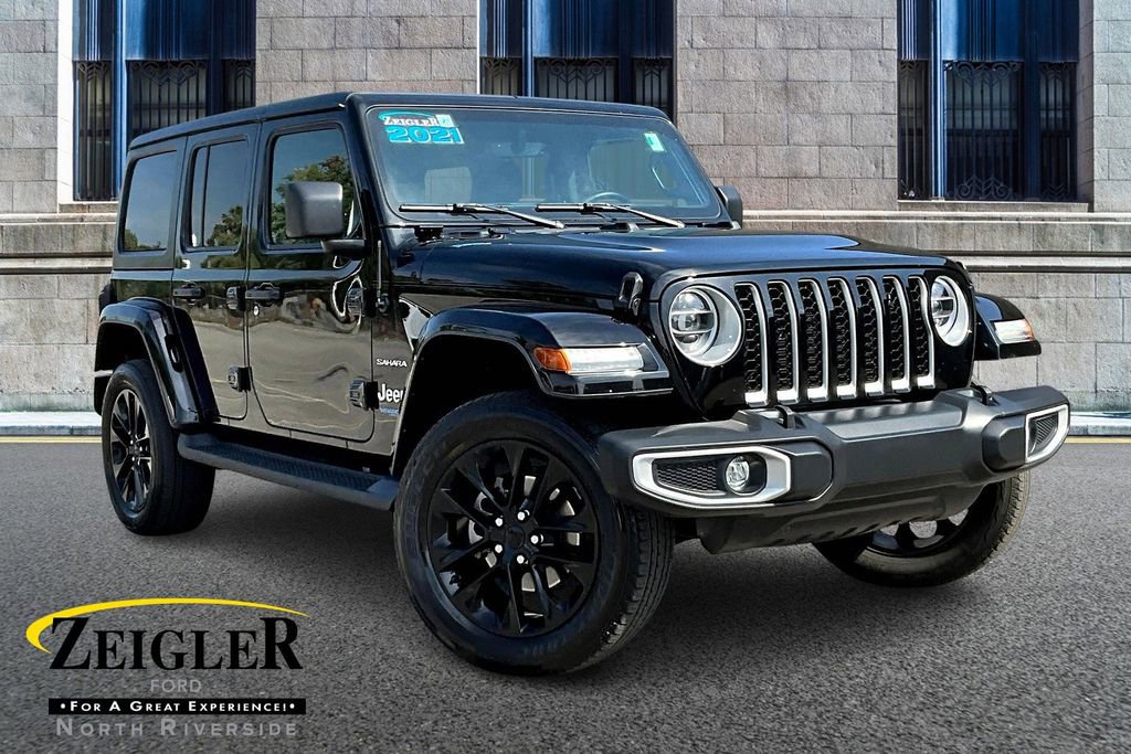 Used 2021 Jeep Wrangler Unlimited Sahara w/ Cold Weather Group image 1