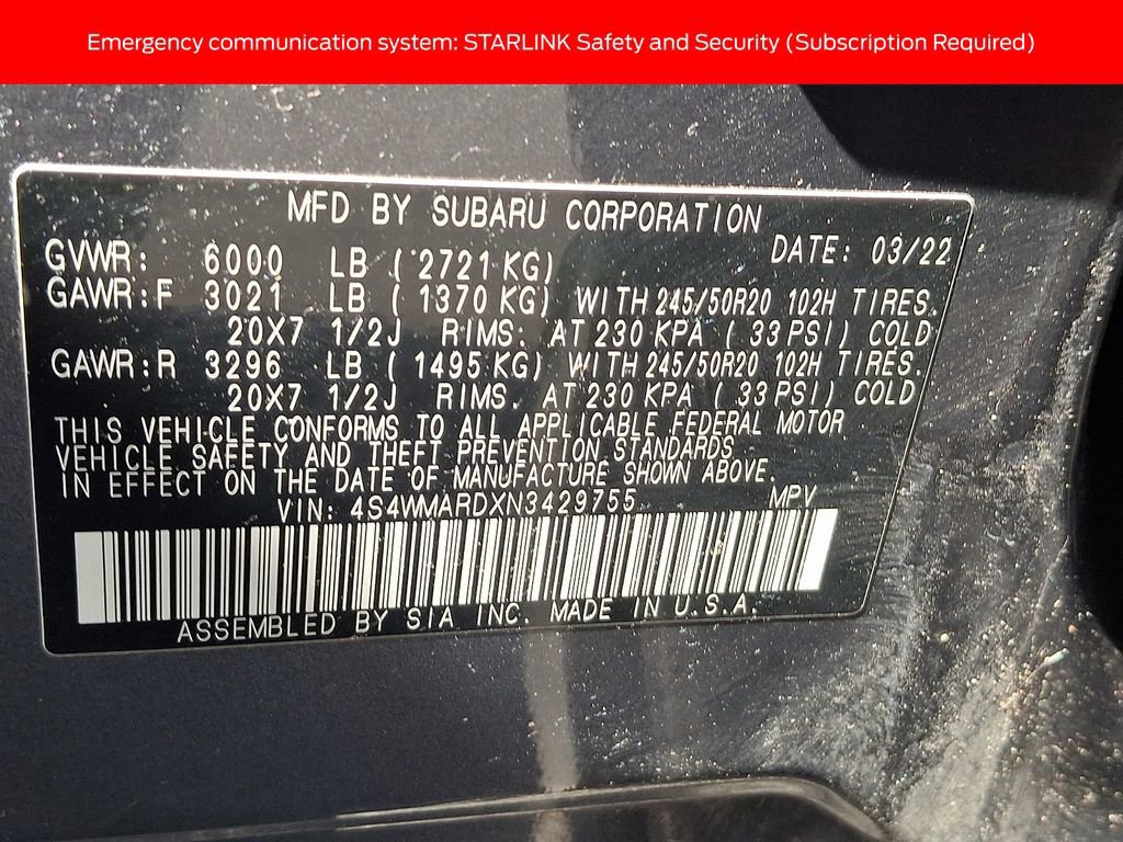 Used 2022 Subaru Ascent Touring w/ Popular Package #2A AWD/4WD image 27