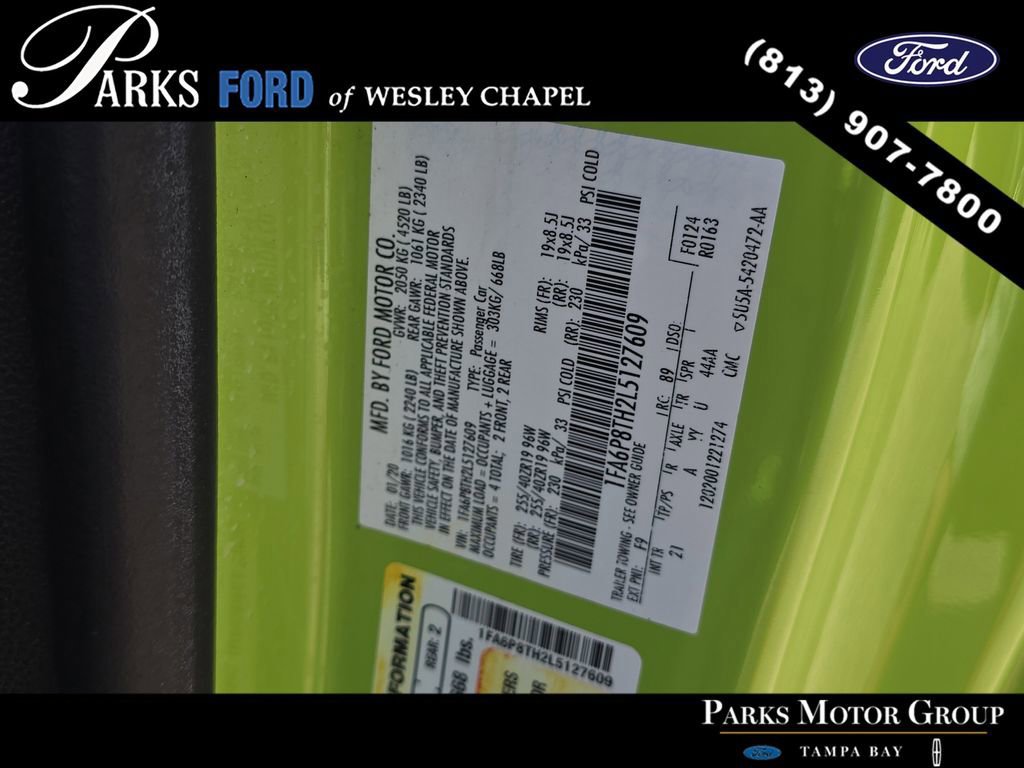 Certified 2020 Ford Mustang Coupe w/ Black Accent Package image 29