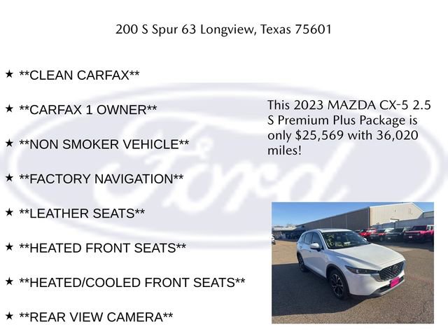 Used 2023 MAZDA CX-5 AWD 2.5 S w/ Premium Plus Pkg image 5
