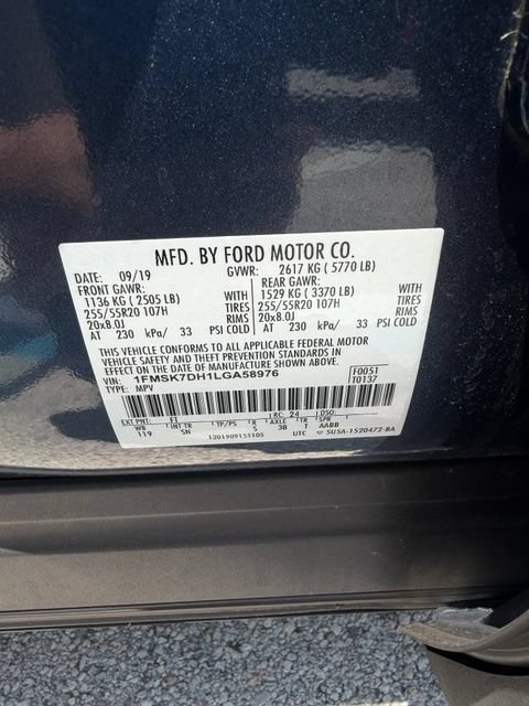 Certified 2020 Ford Explorer XLT w/ Equipment Group 202A RWD image 4