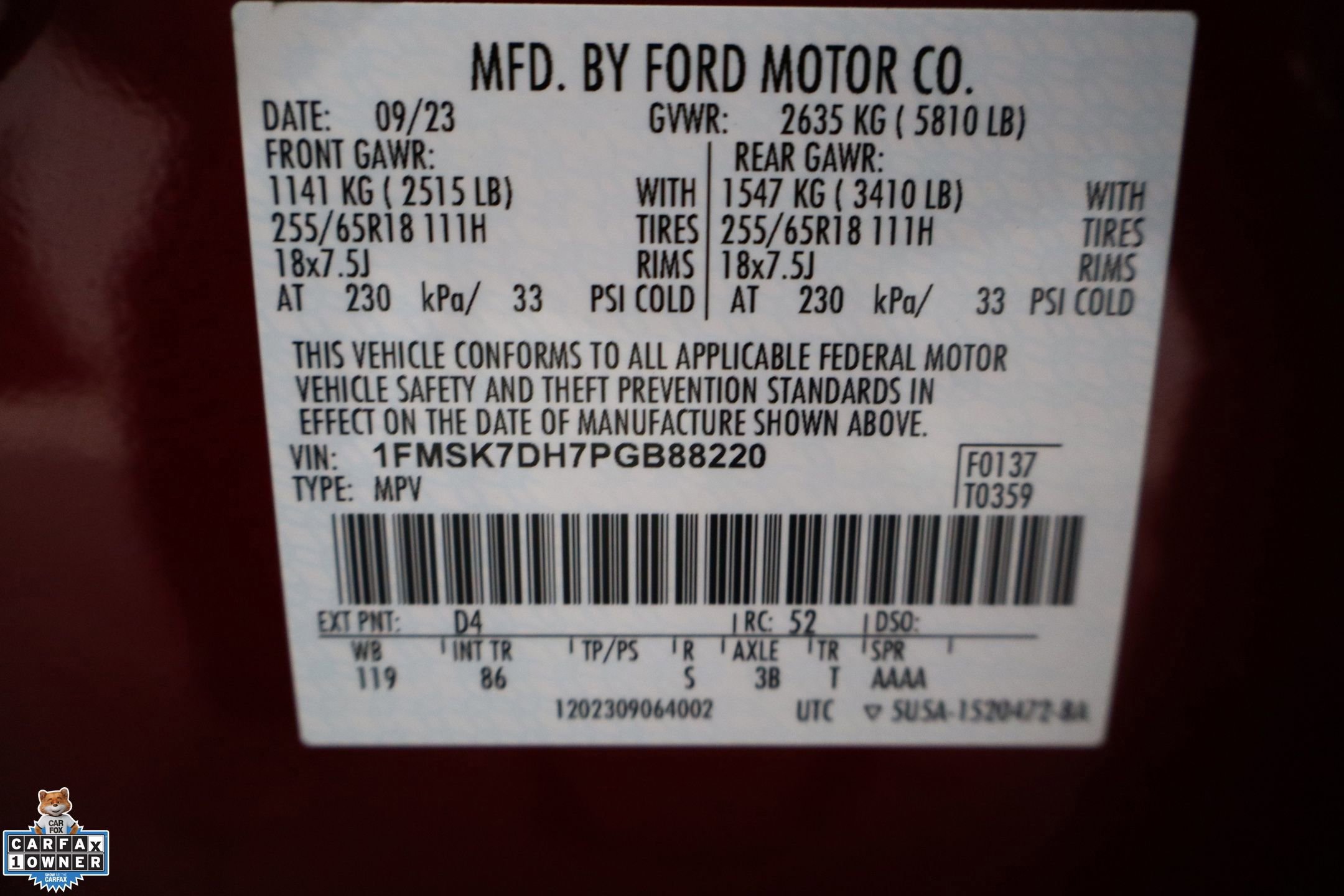 Certified 2023 Ford Explorer XLT image 33