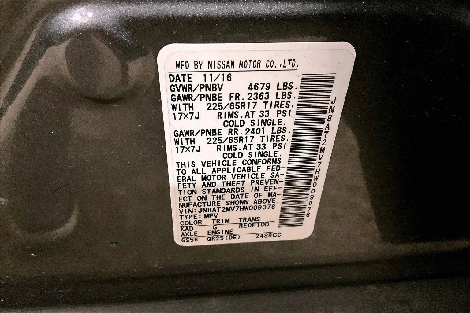 Used 2017 Nissan Rogue S image 32