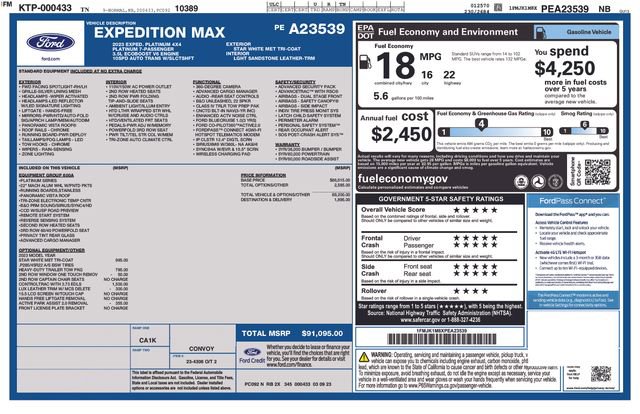 Certified 2023 Ford Expedition Max Platinum AWD/4WD image 31