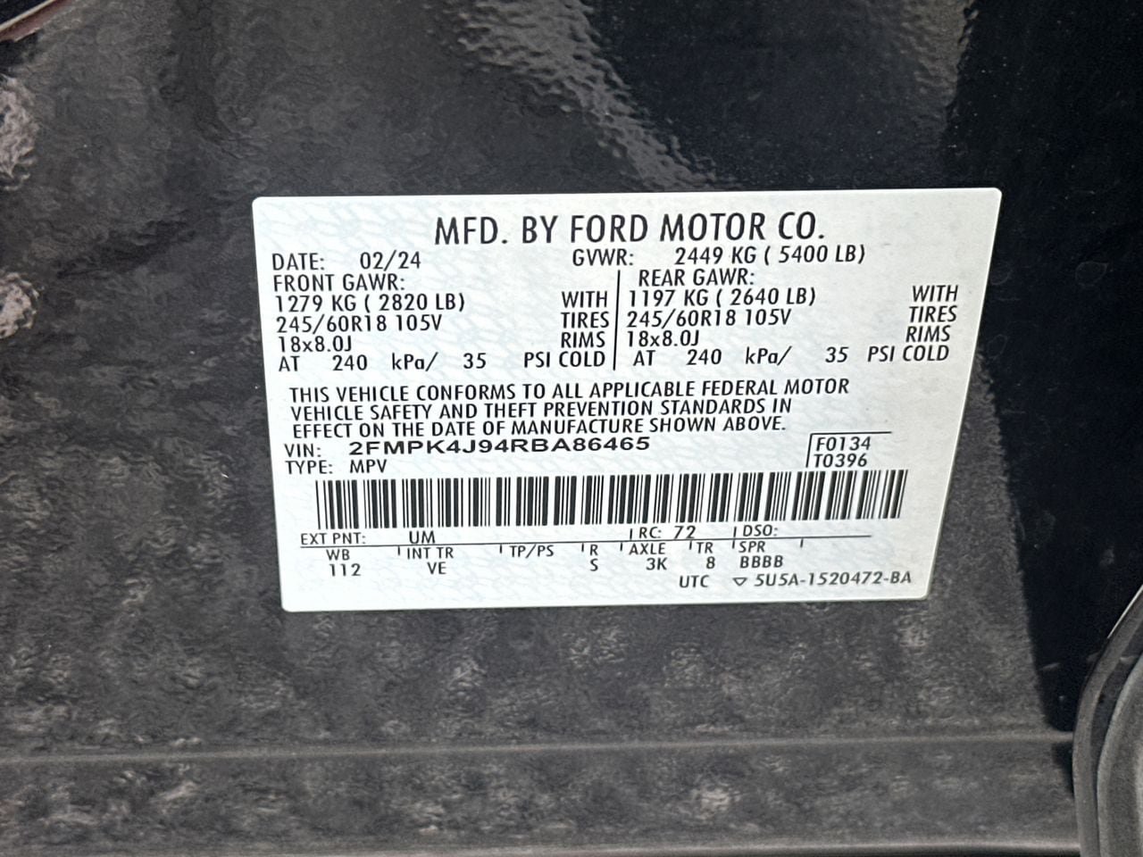 Certified 2024 Ford Edge SEL AWD/4WD image 34