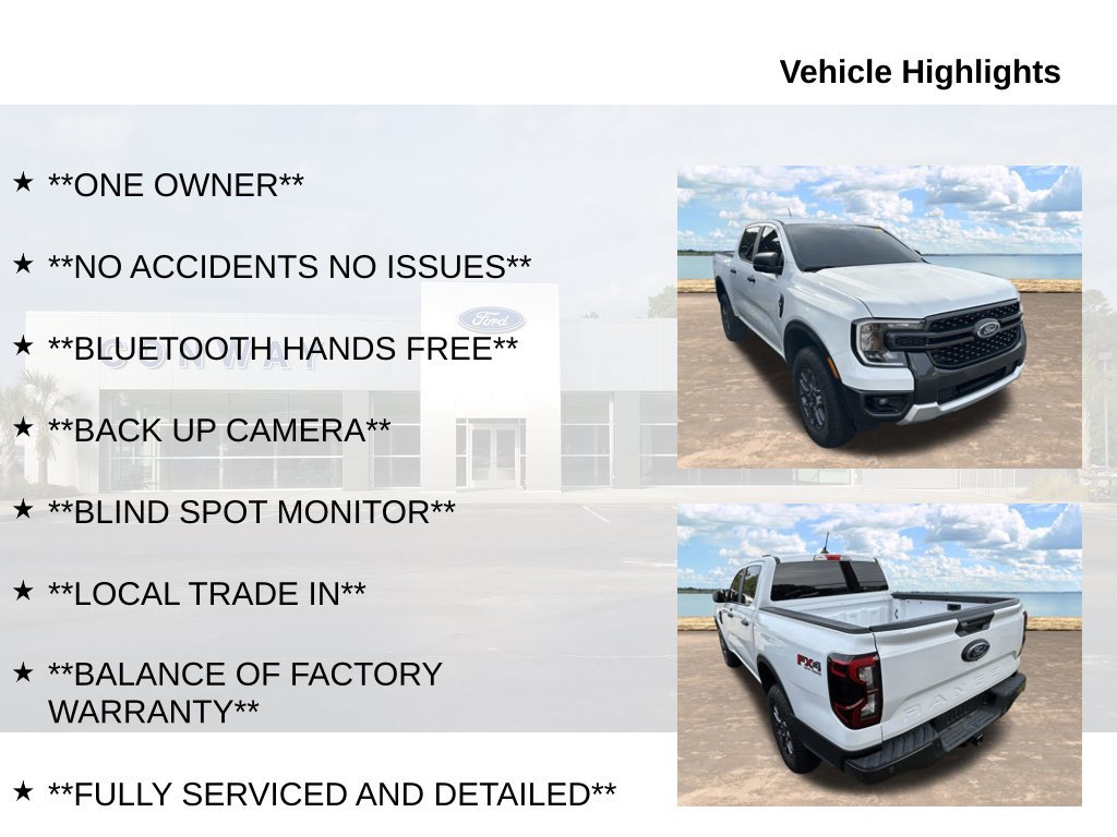 Certified 2025 Ford Ranger XLT w/ FX4 Off-Road Package AWD/4WD image 6