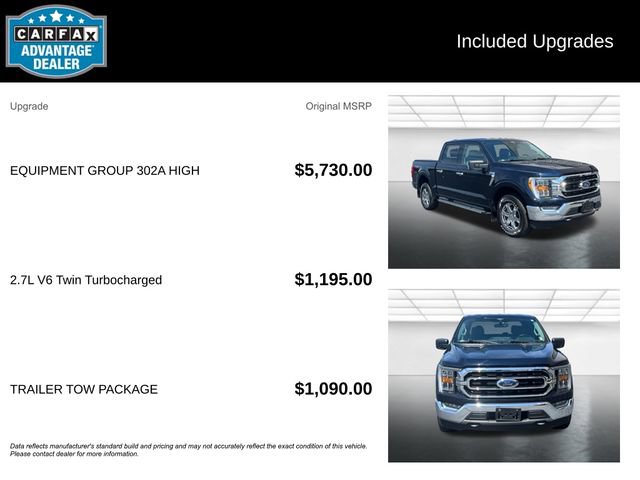 Certified 2021 Ford F150 XLT w/ Equipment Group 302A High AWD/4WD image 6