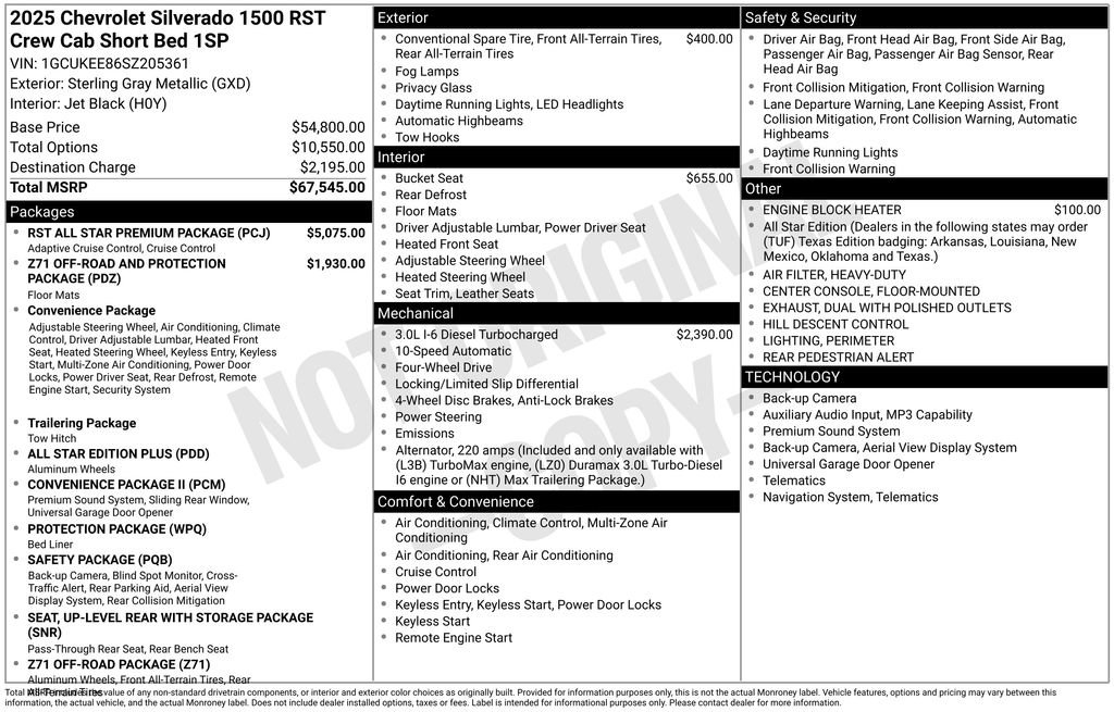 Used 2025 Chevrolet Silverado 1500 RST w/ RST All Star Premium Package AWD/4WD image 26