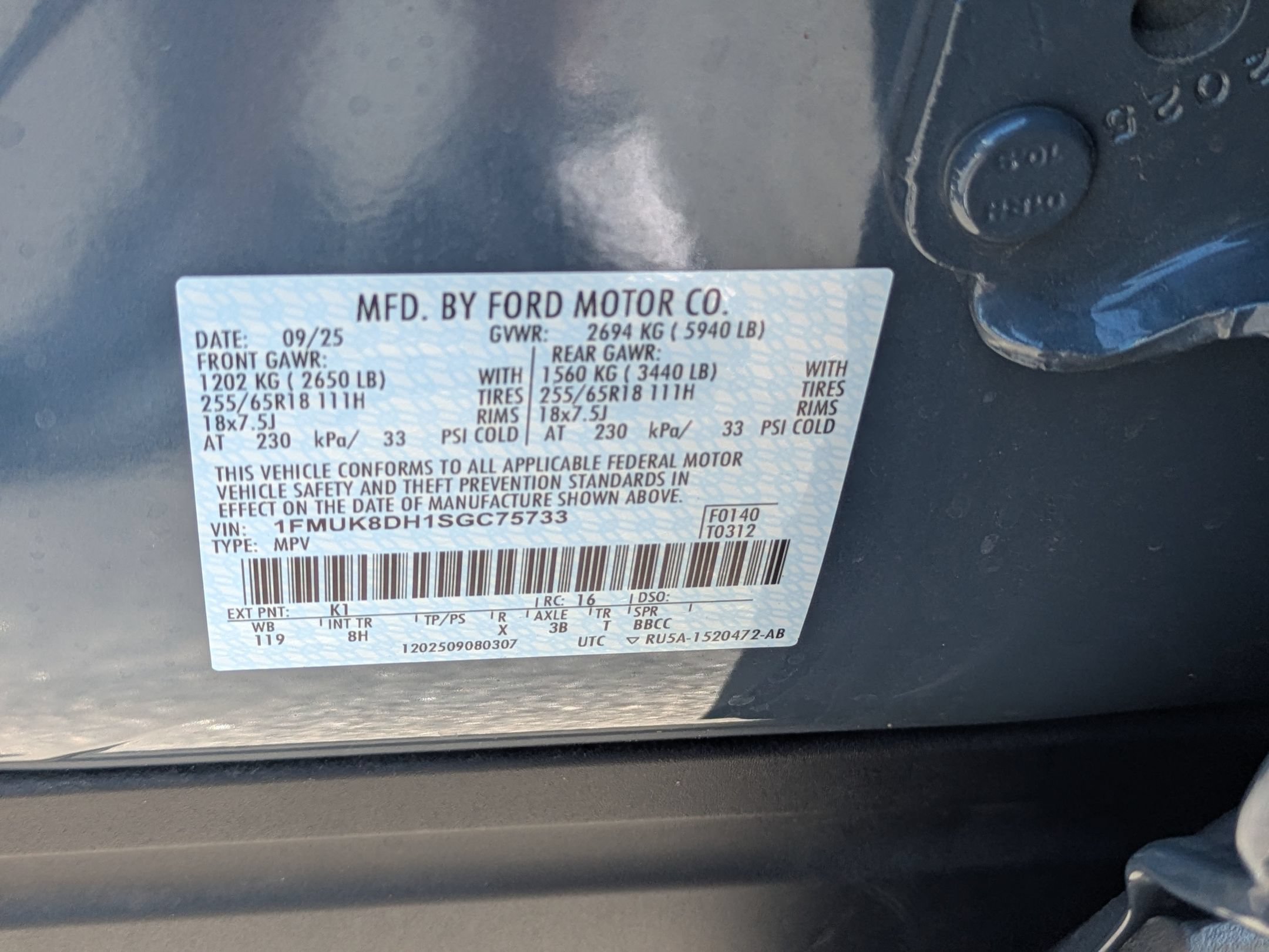 Certified 2025 Ford Explorer Active AWD/4WD image 42