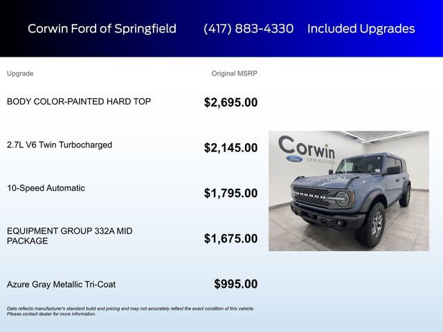 Certified 2025 Ford Bronco Badlands AWD/4WD image 6